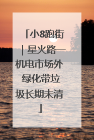 小8跑街｜星火路一机电市场外 绿化带垃圾长期未清