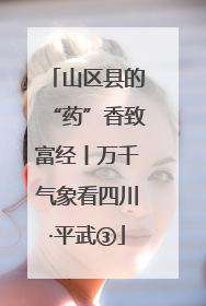 山区县的“药”香致富经丨万千气象看四川·平武③
