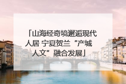 山海经奇境邂逅现代人居 宁夏贺兰“产城人文”融合发展