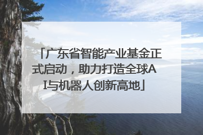 广东省智能产业基金正式启动，助力打造全球AI与机器人创新高地