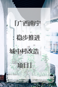 广西南宁：稳步推进城中村改造项目