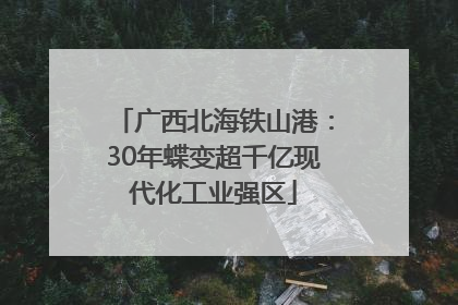 广西北海铁山港：30年蝶变超千亿现代化工业强区