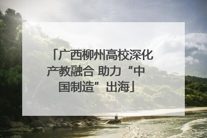 广西柳州高校深化产教融合 助力“中国制造”出海