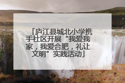 庐江县城北小学携手社区开展“我爱我家，我爱合肥，礼让文明”实践活动