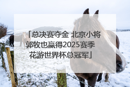 总决赛夺金 北京小将郭牧也赢得2025赛季花游世界杯总冠军