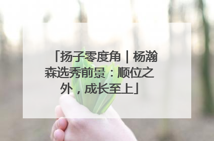 扬子零度角｜杨瀚森选秀前景：顺位之外，成长至上