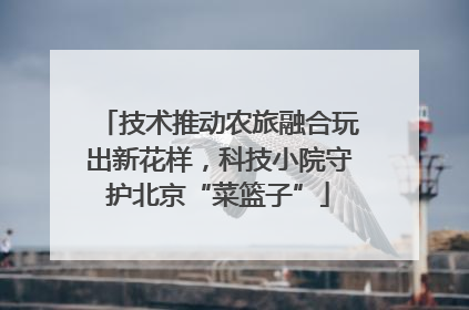 技术推动农旅融合玩出新花样，科技小院守护北京“菜篮子”