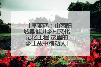 李亚鹤：山西阳城县推进乡村文化记忆工程 这里的乡土故事很动人