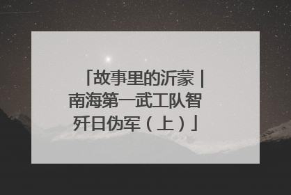 故事里的沂蒙｜南海第一武工队智歼日伪军（上）