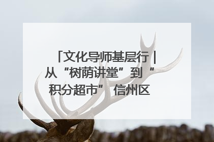文化导师基层行｜从“树荫讲堂”到“积分超市” 信州区基层治理有实招