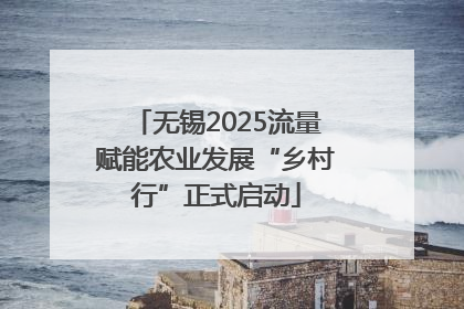 无锡2025流量赋能农业发展“乡村行”正式启动