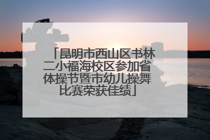 昆明市西山区书林二小福海校区参加省体操节暨市幼儿操舞比赛荣获佳绩