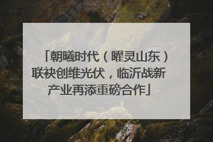 朝曦时代（曜灵山东）联袂创维光伏，临沂战新产业再添重磅合作