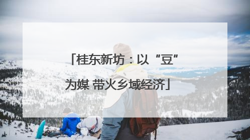桂东新坊：以“豆”为媒 带火乡域经济