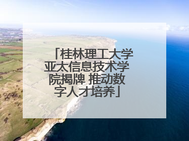 桂林理工大学亚太信息技术学院揭牌 推动数字人才培养