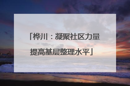 桦川：凝聚社区力量 提高基层整理水平