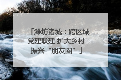 潍坊诸城：跨区域党建联建 扩大乡村振兴“朋友圈”