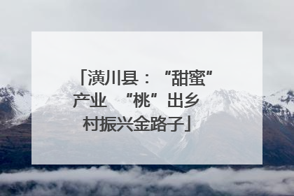 潢川县：“甜蜜”产业  “桃”出乡村振兴金路子