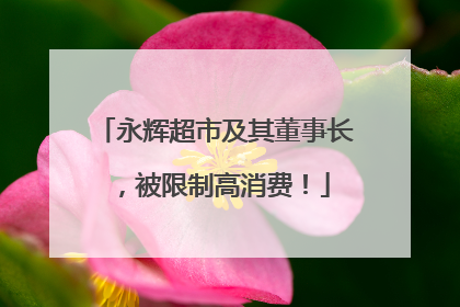 永辉超市及其董事长，被限制高消费！
