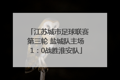 江苏城市足球联赛第三轮 盐城队主场1：0战胜淮安队