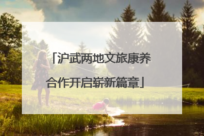 沪武两地文旅康养合作开启崭新篇章