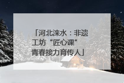 河北涞水：非遗工坊“匠心课” 青春接力育传人