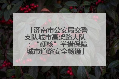 济南市公安局交警支队城市高架路大队：“硬核”举措保障城市道路安全畅通