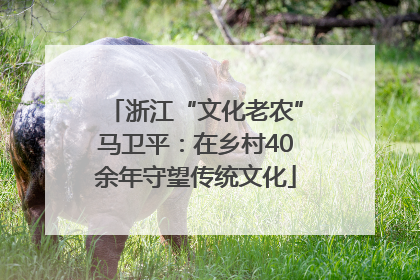 浙江“文化老农”马卫平：在乡村40余年守望传统文化