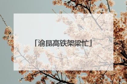 渝昆高铁架梁忙