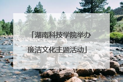 湖南科技学院举办廉洁文化主题活动