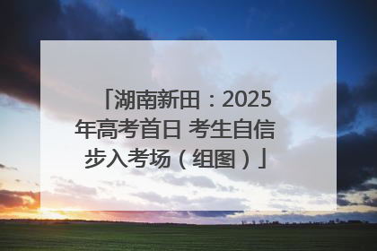 湖南新田：2025年高考首日 考生自信步入考场（组图）