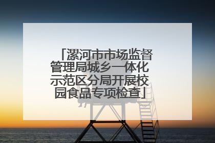 漯河市市场监督管理局城乡一体化示范区分局开展校园食品专项检查
