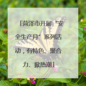 菏泽市开展“安全生产月”系列活动，有特色、聚合力、掀热潮