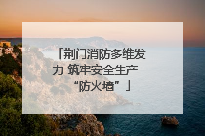 荆门消防多维发力 筑牢安全生产“防火墙”