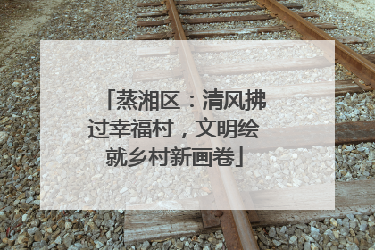 蒸湘区：清风拂过幸福村，文明绘就乡村新画卷