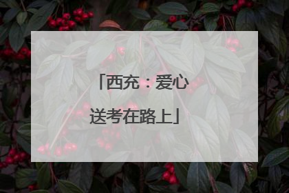 西充：爱心送考在路上