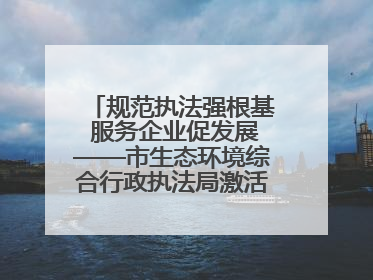 规范执法强根基 服务企业促发展——市生态环境综合行政执法局激活营商环境“绿色动能”