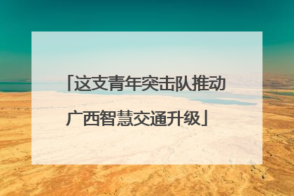 这支青年突击队推动广西智慧交通升级