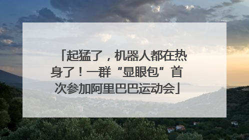 起猛了，机器人都在热身了！一群“显眼包”首次参加阿里巴巴运动会