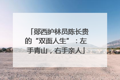 郧西护林员陈长贵的“双面人生”：左手青山，右手亲人