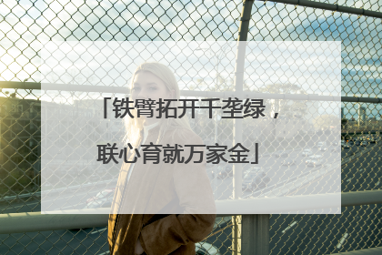 铁臂拓开千垄绿，联心育就万家金