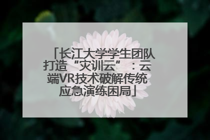 长江大学学生团队打造“灾训云”：云端VR技术破解传统应急演练困局