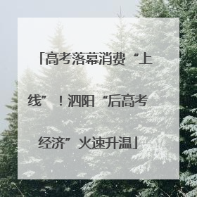 高考落幕消费“上线”！泗阳“后高考经济”火速升温