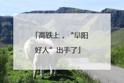 高铁上，“阜阳好人”出手了
