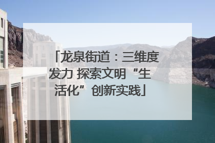 龙泉街道：三维度发力 探索文明“生活化”创新实践