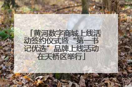 黄河数字商城上线活动签约仪式暨“第一书记优选”品牌上线活动在天桥区举行