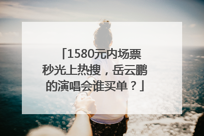 1580元内场票秒光上热搜，岳云鹏的演唱会谁买单？