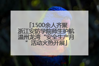 1500余人齐聚 浙江安防学院师生护航温州龙湾“安全生产月”活动火热开展