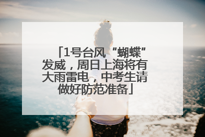 1号台风“蝴蝶”发威，周日上海将有大雨雷电，中考生请做好防范准备