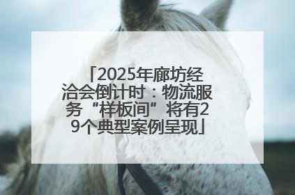 2025年廊坊经洽会倒计时：物流服务“样板间”将有29个典型案例呈现